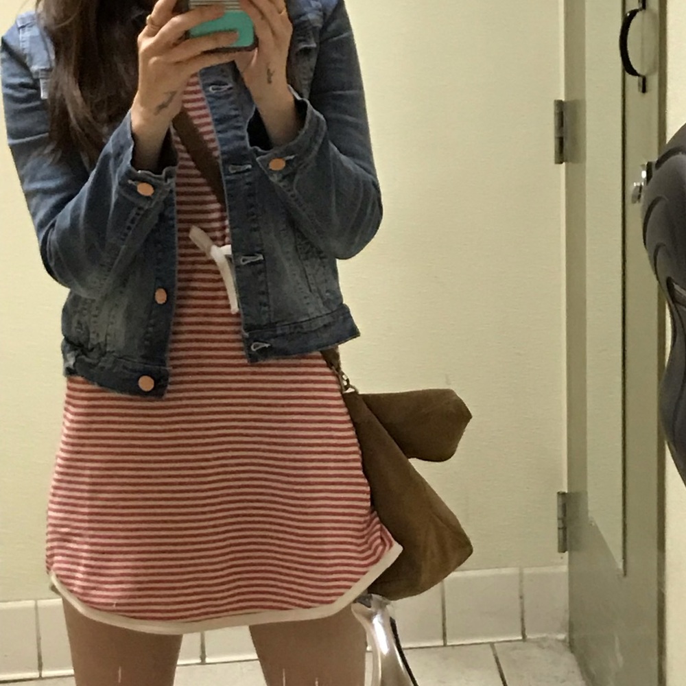 Forever 21 Striped Mini Dress Mod 60’s XXS - Picture 5 of 5